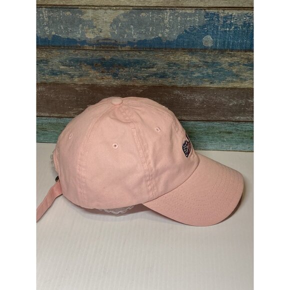 Vineyard Vines Hat Adult USA Flag Whale Logo Strap Back Baseball Cap OSFA Pink - Picture 3 of 8